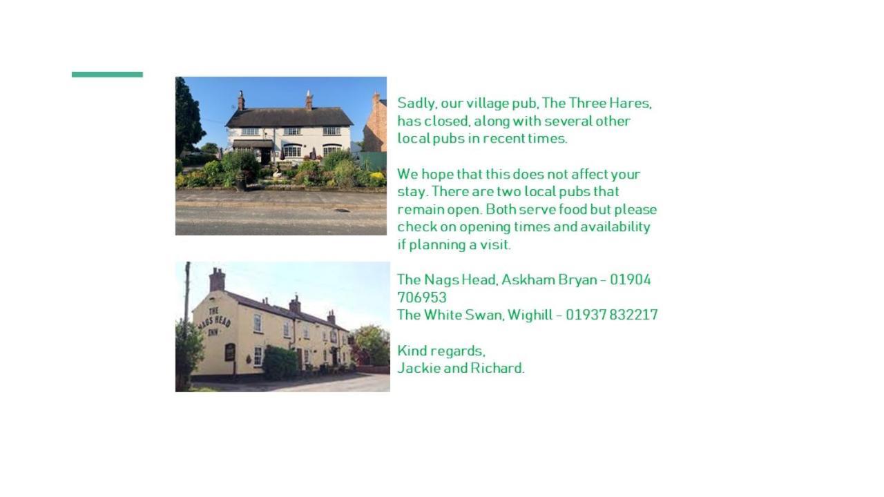 Apartment Two, The Carriage House, Bilbrough, York Buitenkant foto
